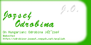 jozsef odrobina business card